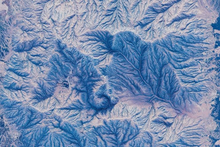 Mountain landscape representing Terrain creative agency branding